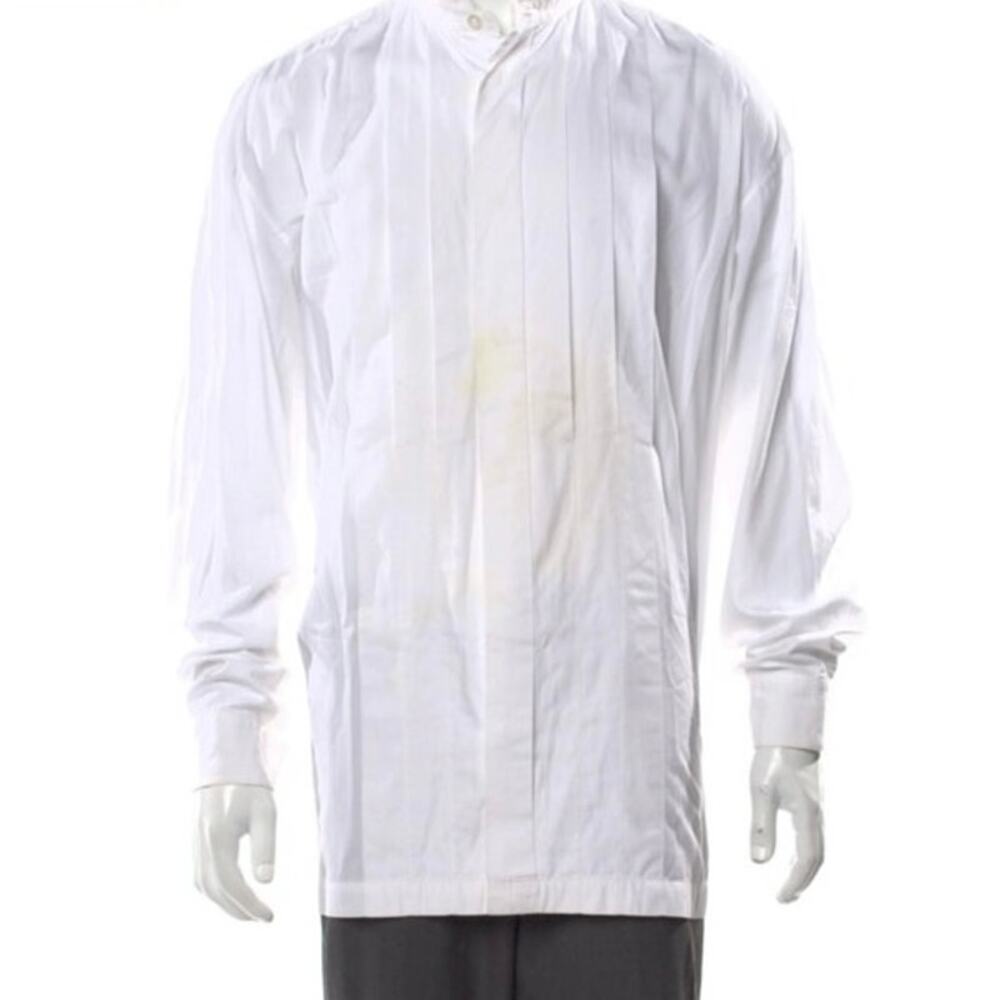 Vintage 90s Issey Miyake White Mens Dress Shirt MEASURES XL